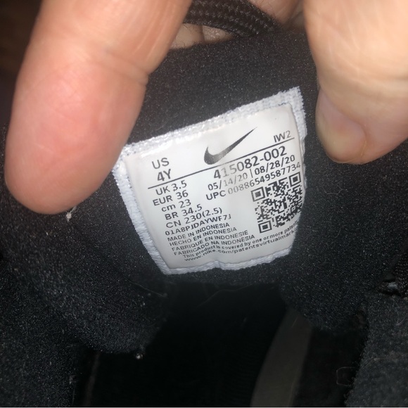 Nike air youth basketball shoes high tops sneakers size 4 - Picture 8 of 8